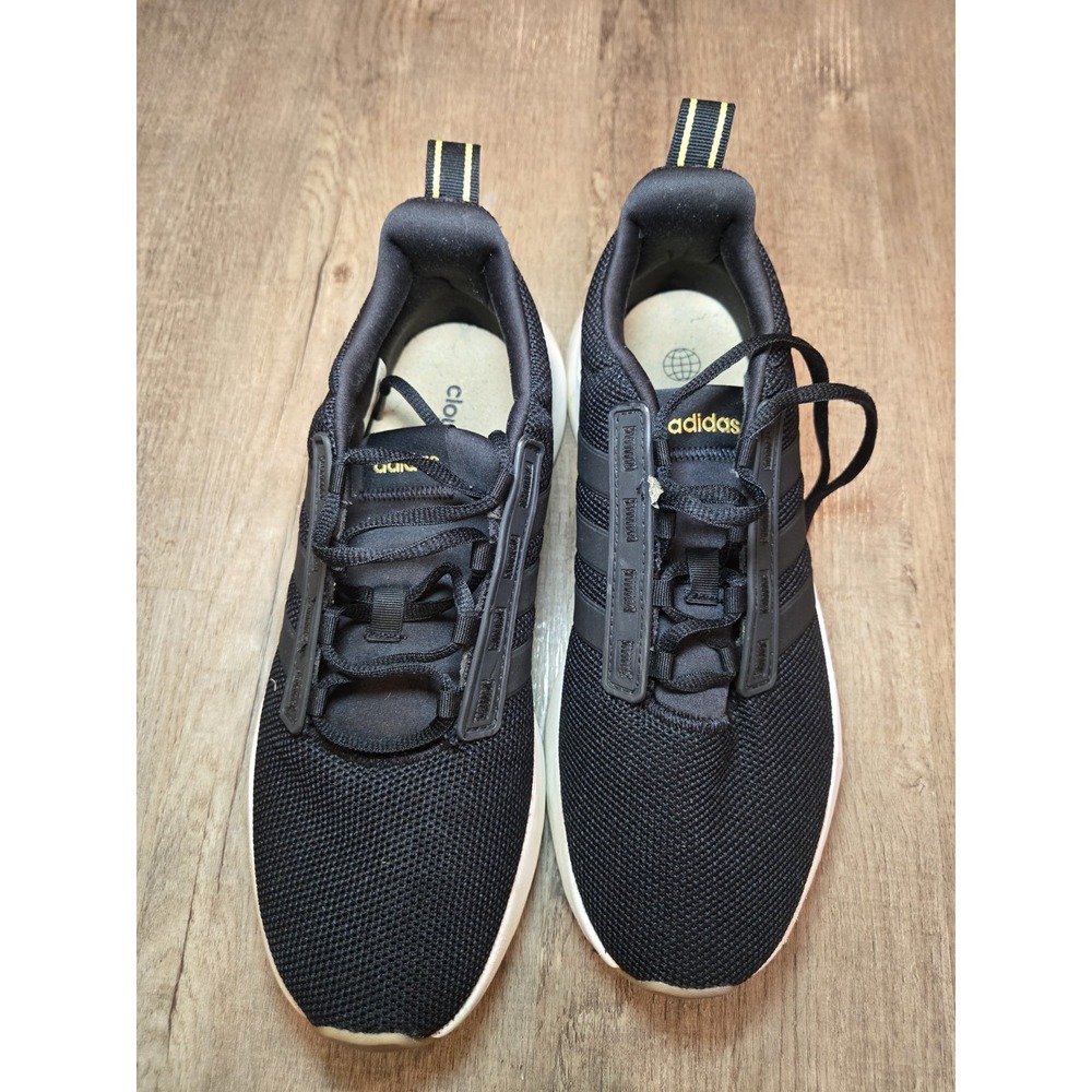Women's Adidas Cloudfoam Black‎ Shoes Size 9 - Picture 6 of 7